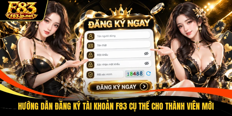 Hướng dẫn đăng ký tài khoản F83 cụ thể cho thành viên mới